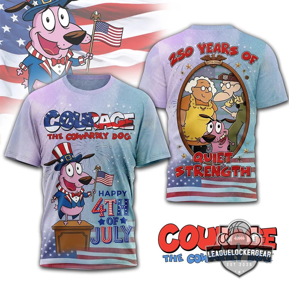 Courage the Cowardly Dog 250 Years Anniversary T-Shirt