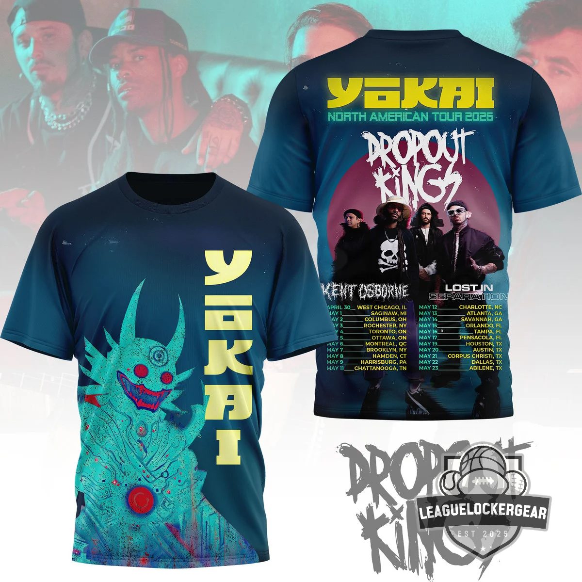 Dropout Kings Yokai North American Tour 2026 T-Shirt