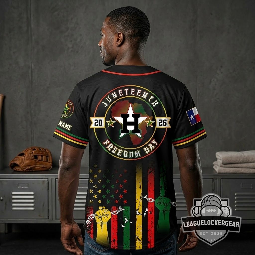 Houston Astros Juneteenth Freedom Day They Not Like Us Baseball Jersey