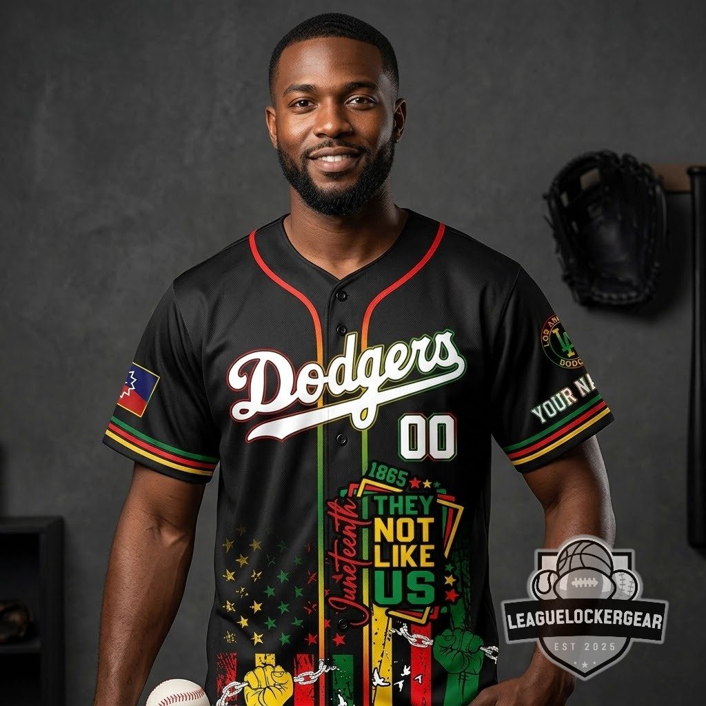 Los Angeles Dodgers Juneteenth Freedom Day Baseball Jersey