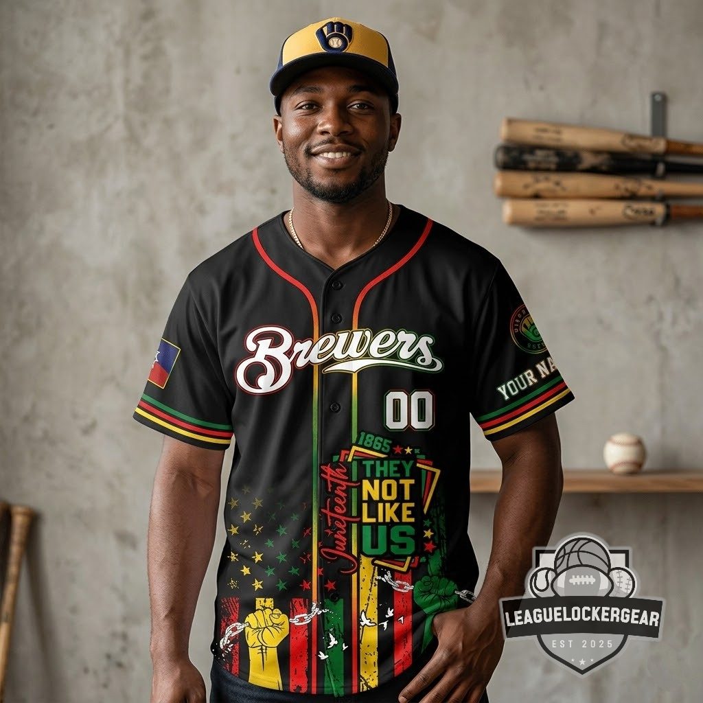 Milwaukee Brewers Juneteenth Freedom Day Baseball Jersey