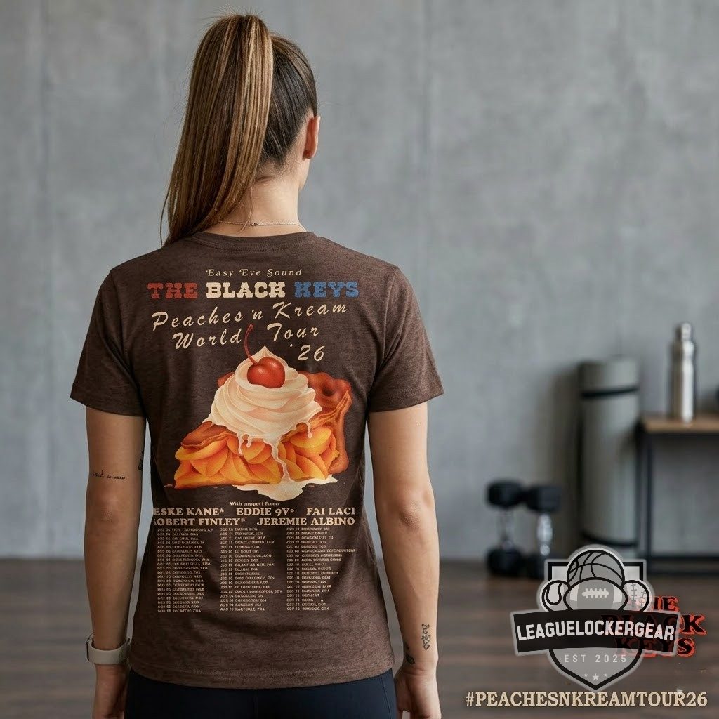 The Black Keys Peaches ‘n’ Kream World Tour ’26 T-Shirt