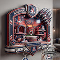 Arizona Wildcats Bear Down Sports Arena Wall Mounted Key Holder