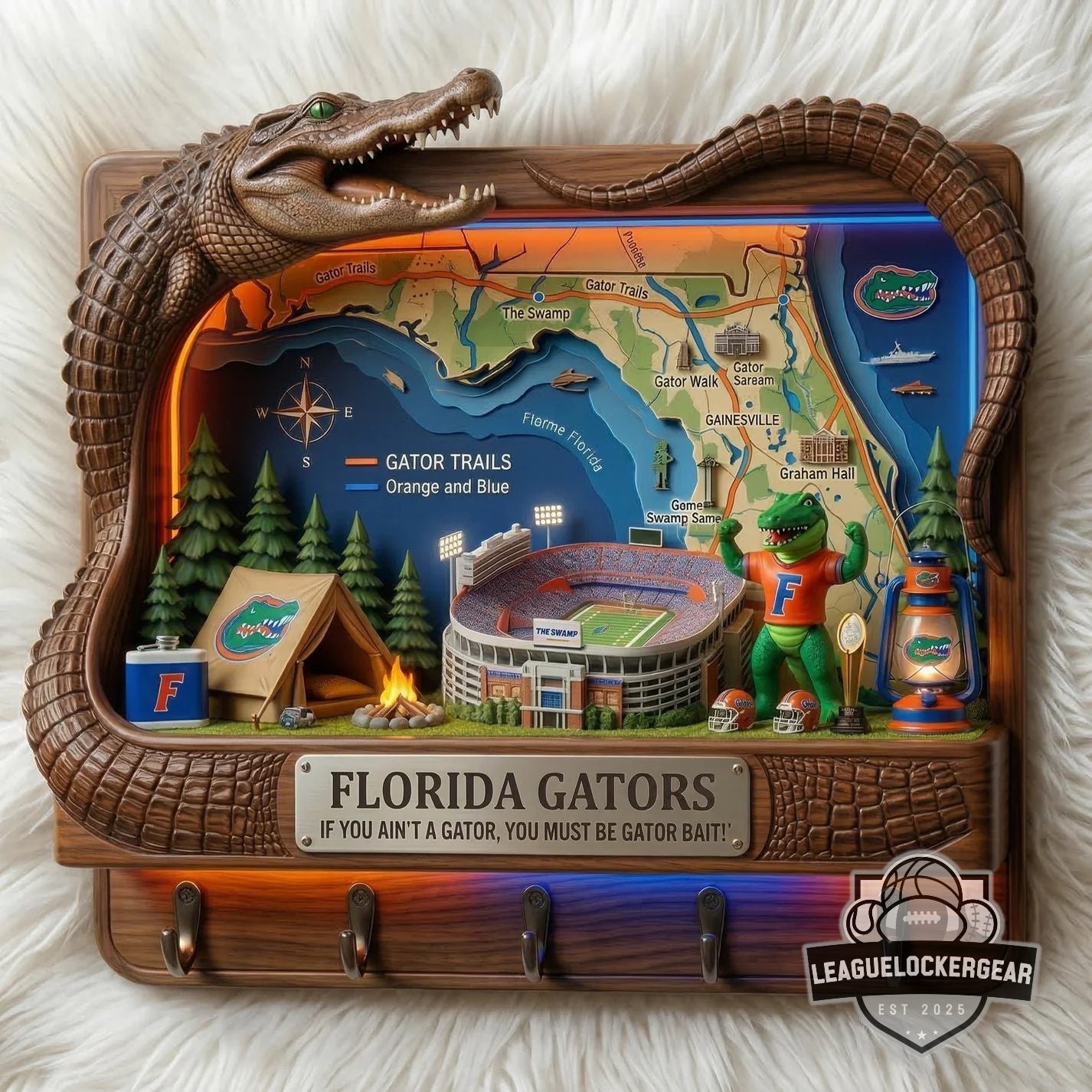 Florida Gators Wall Decor Key Holder