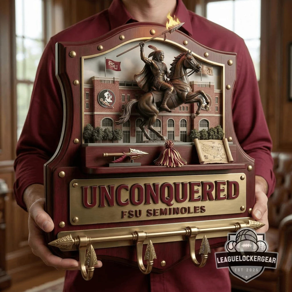 FSU Seminoles Unconquered Wall Decor Key Hanger
