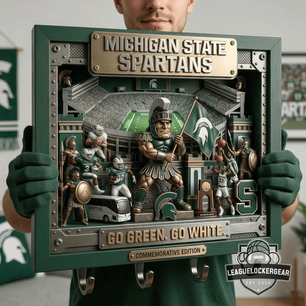 Michigan State Spartans Wall Mounted Key Holder