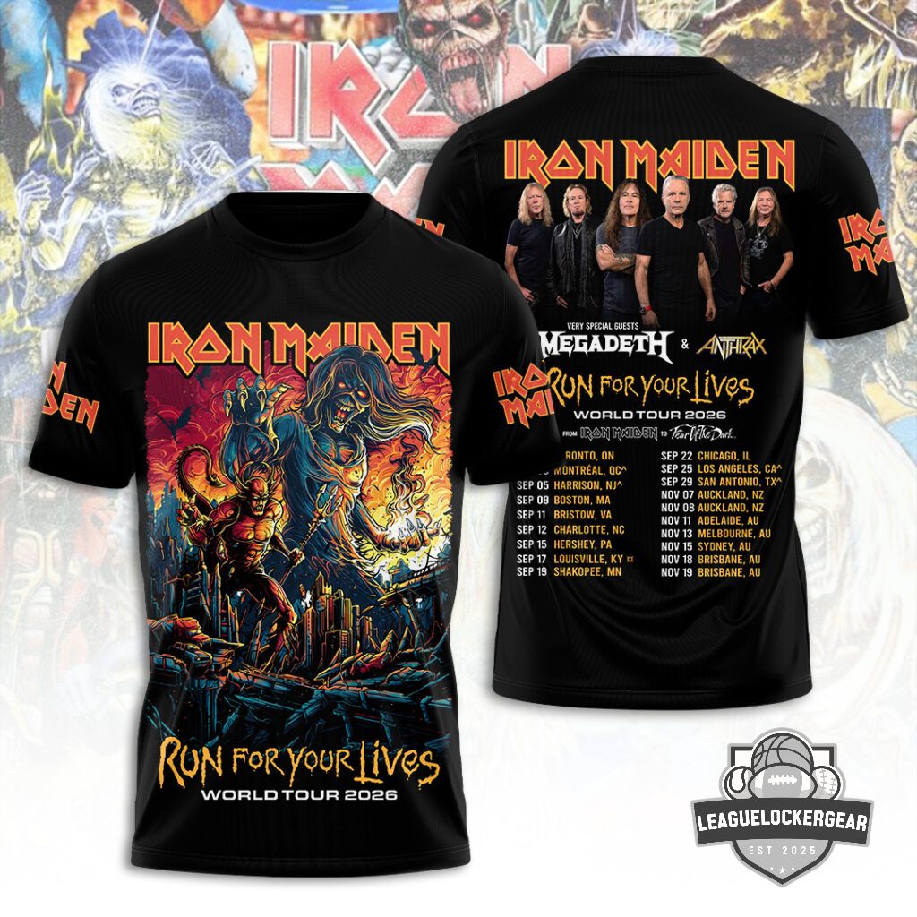 Iron Maiden World Tour 3D T-Shirt