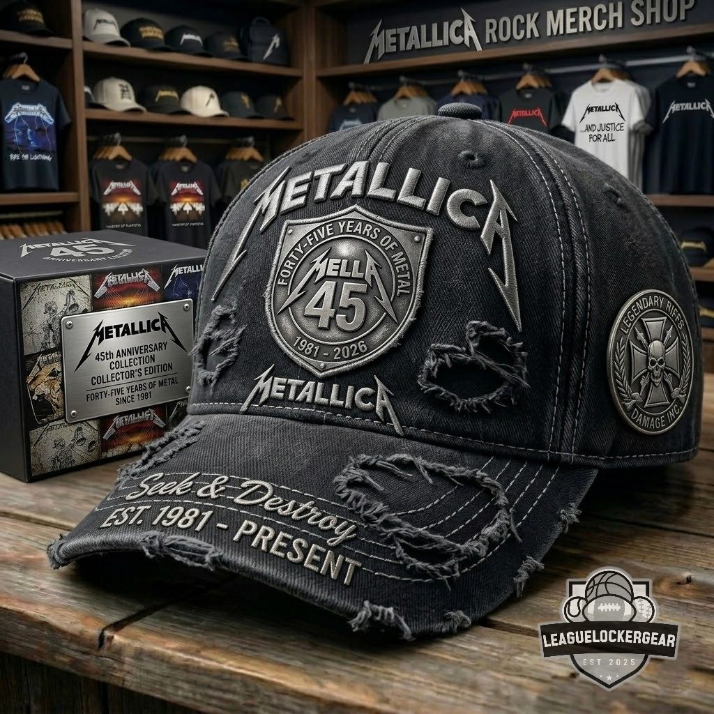 Metallica 45th Anniversary Baseball Cap