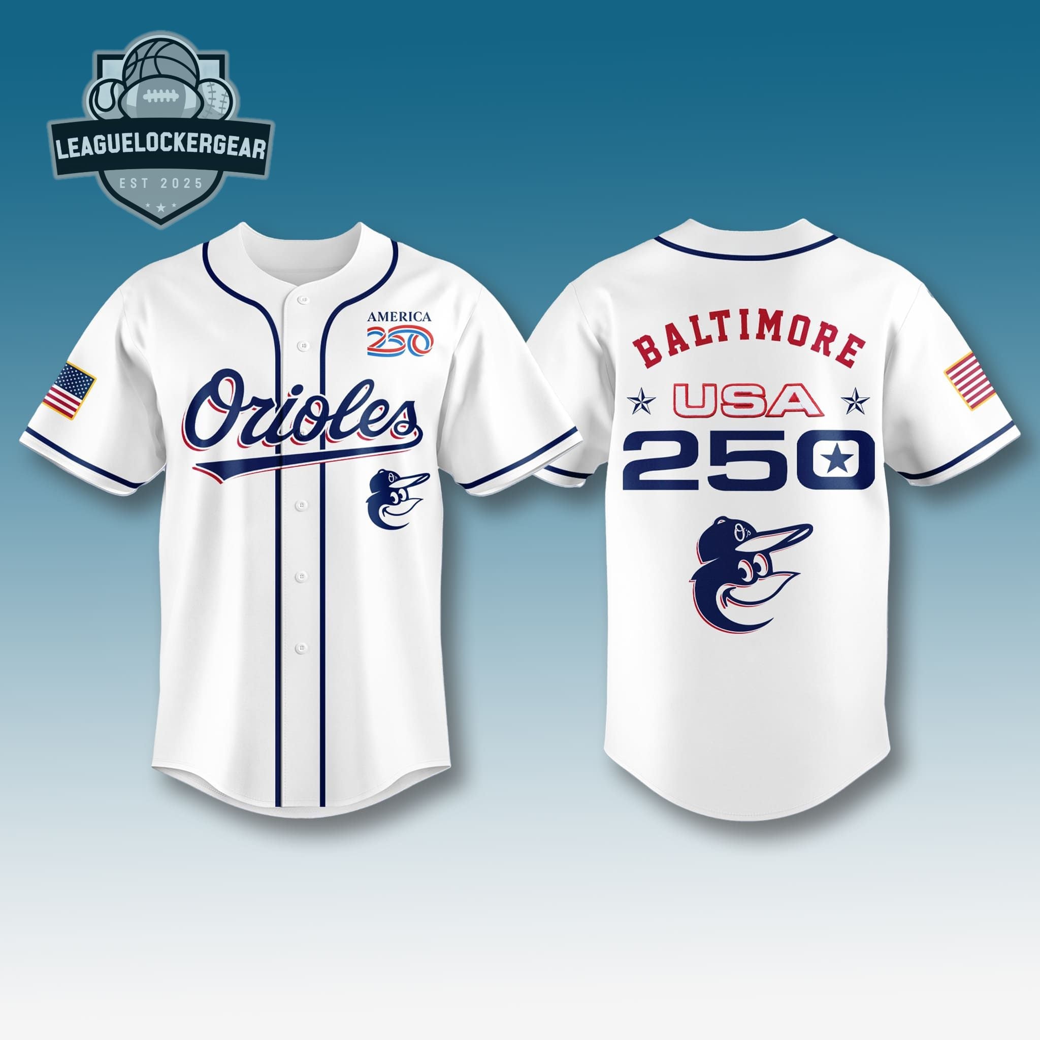 Baltimore Orioles America 250 USA Baseball Jersey