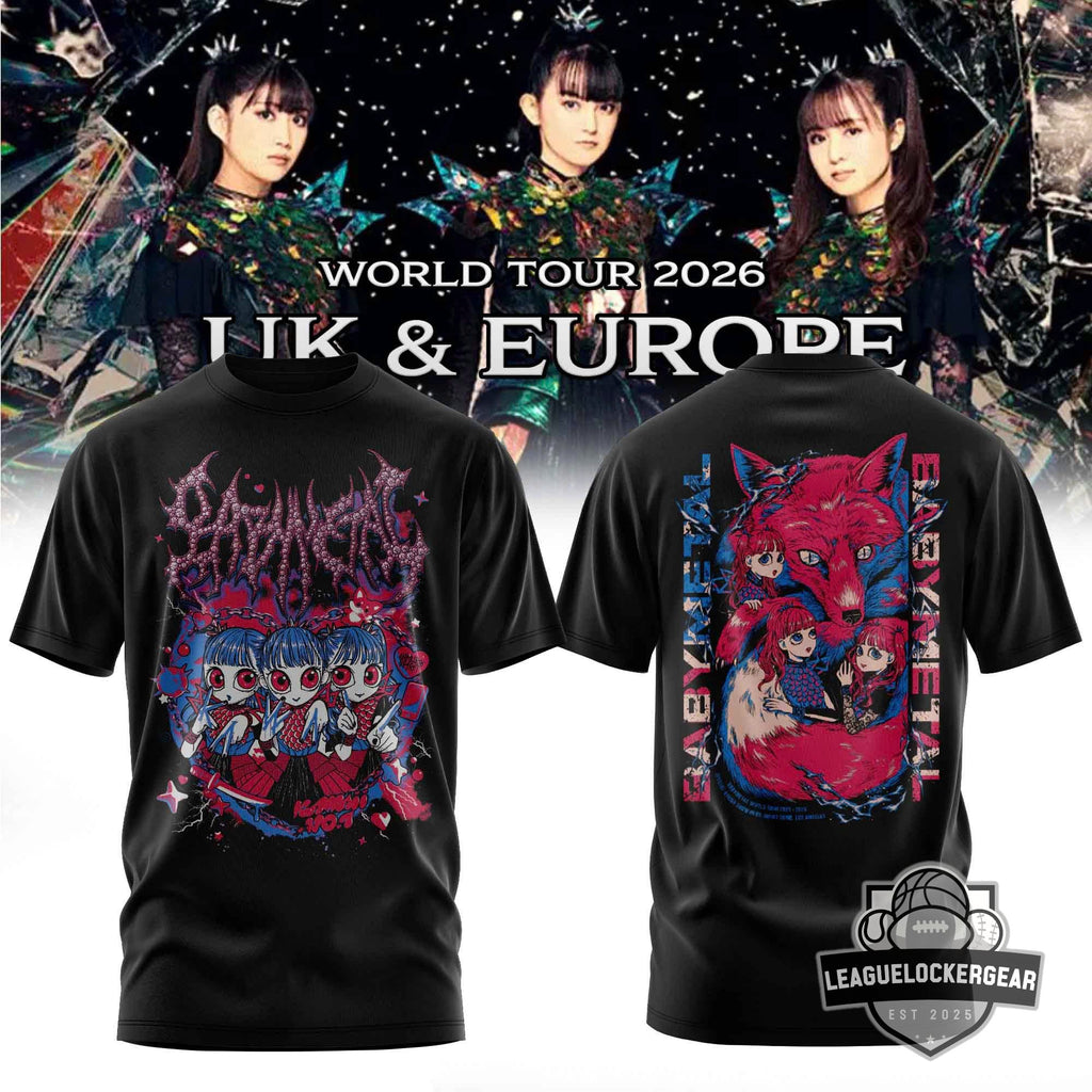 Babymetal World Tour 2026 UK & Europe T-Shirt