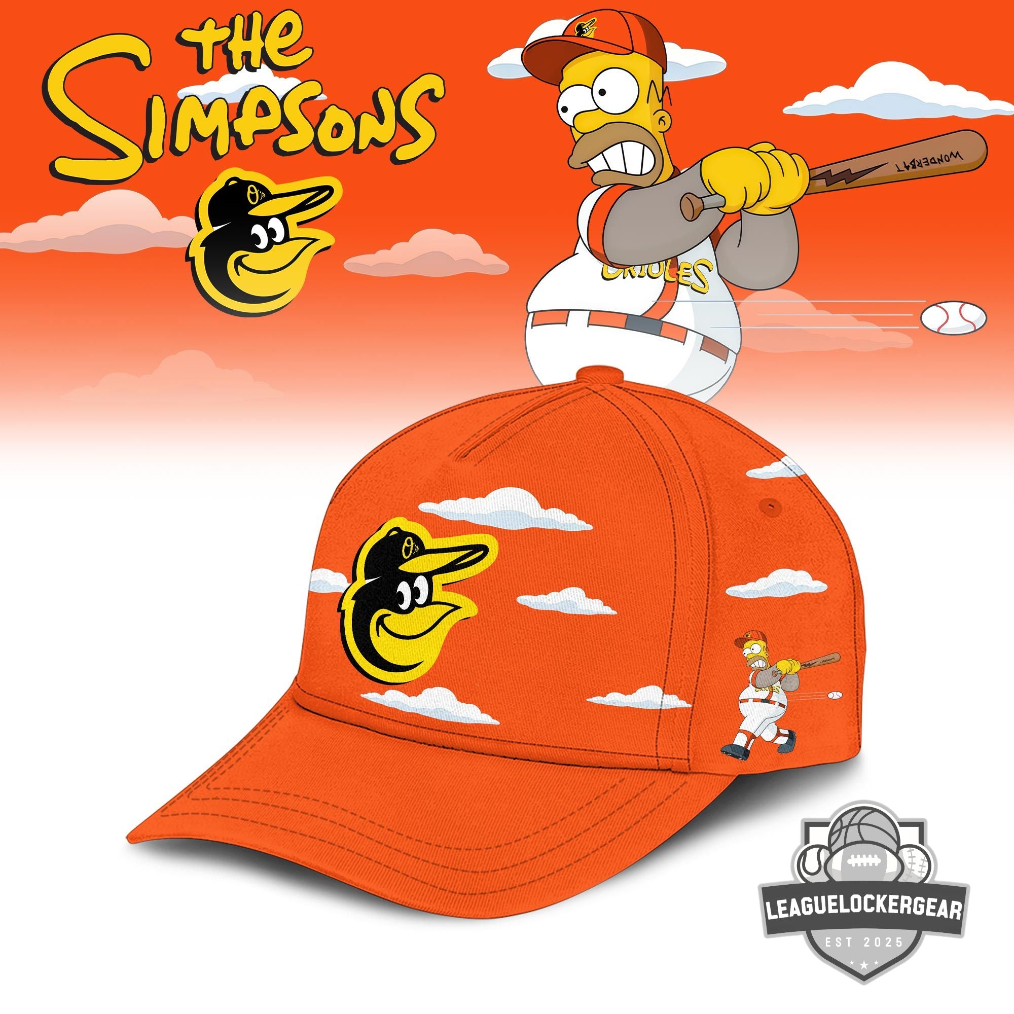 Baltimore Orioles x The Simpsons Baseball Jersey