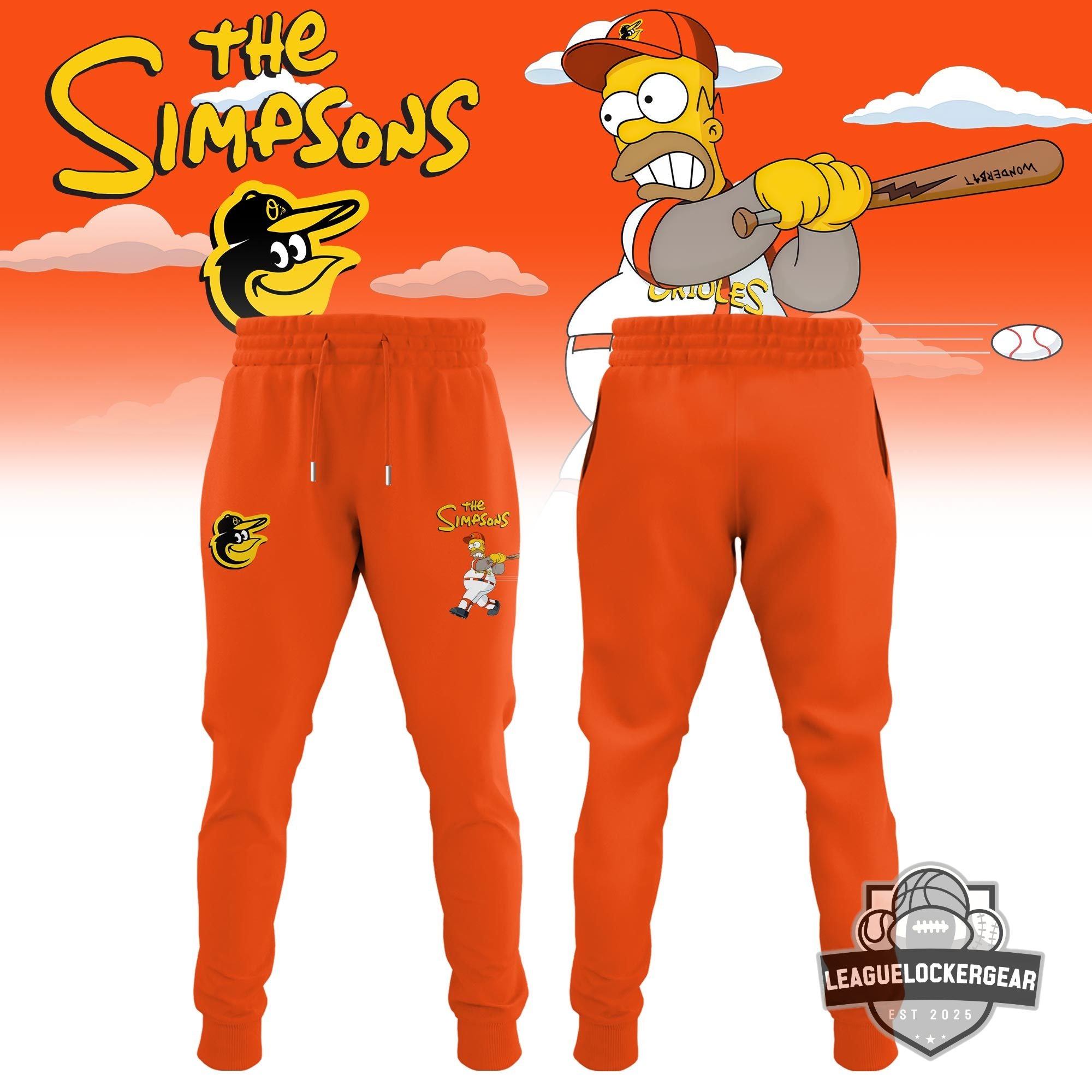 Baltimore Orioles x The Simpsons Baseball Jersey