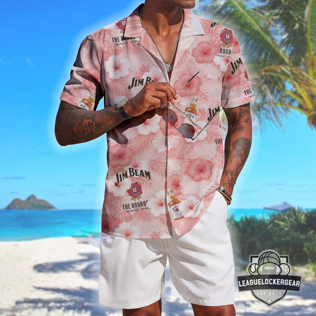 Jim Beam No King Since 1795 Hawaiian Shirt