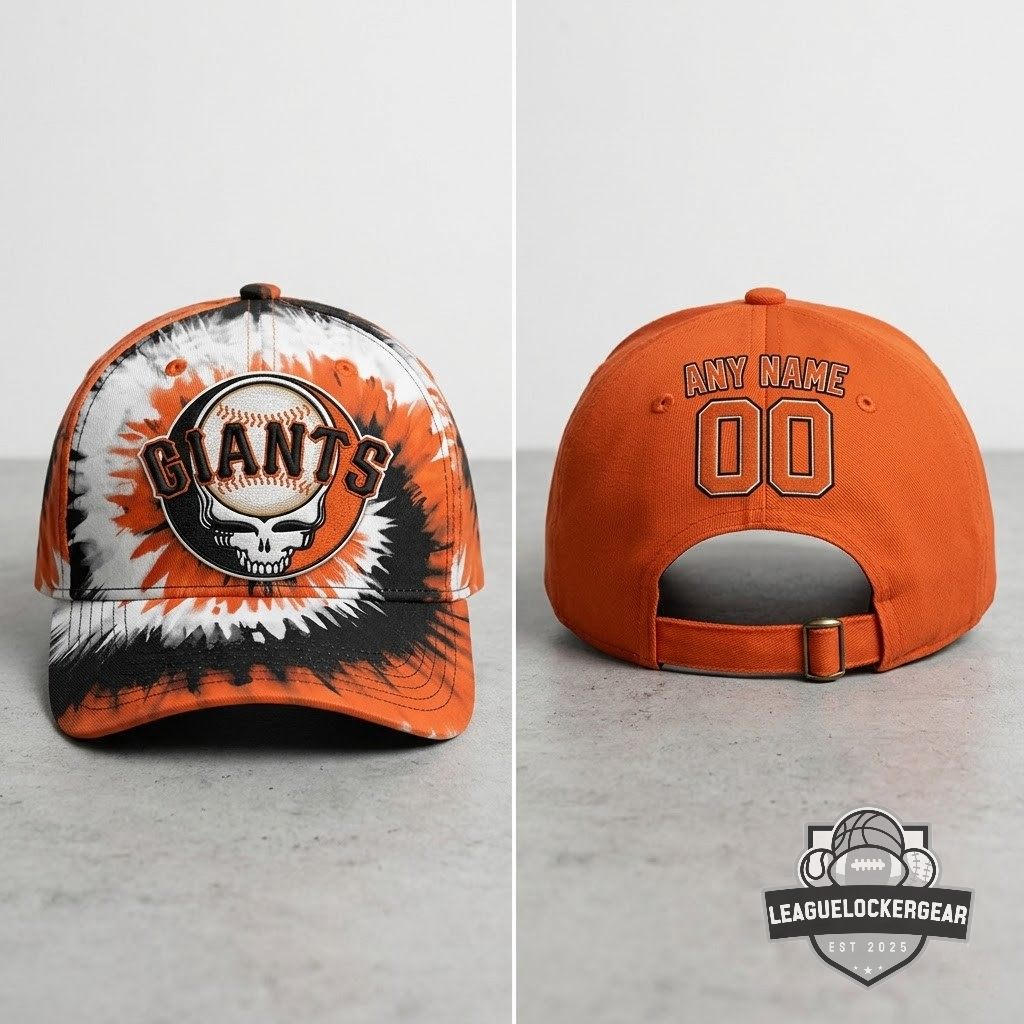 SF Giants X Grateful Dead Tie Dye Custom Baseball Jersey