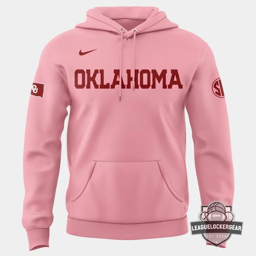Oklahoma Sooners Pink Game Softball Hoodie