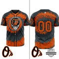 Baltimore Orioles x Grateful Dead Baseball Jersey