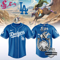Los Angeles Dodgers Steel Ball Run Baseball Jersey