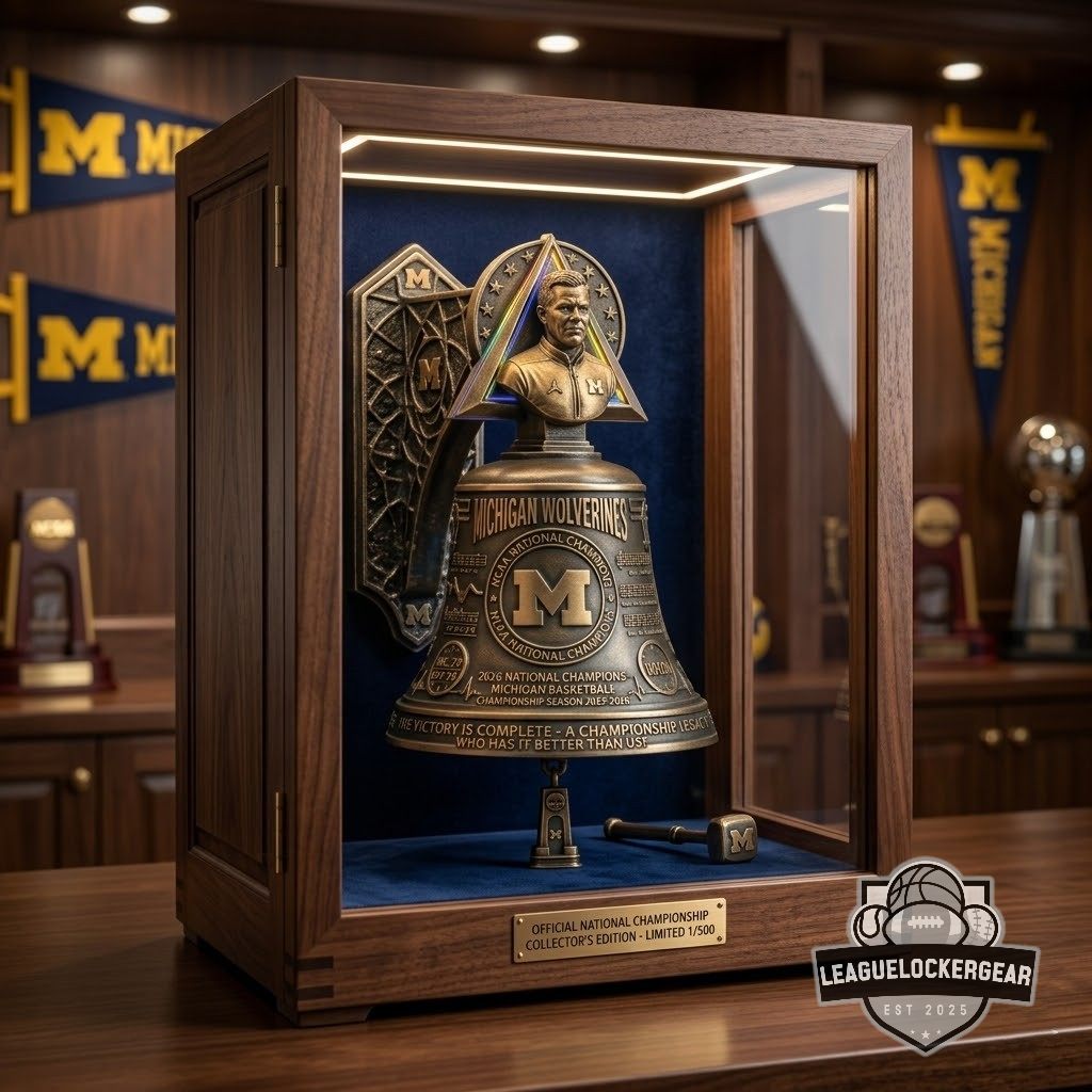 Michigan Wolverines 2026 Basketball National Champions Commemorative Bell
