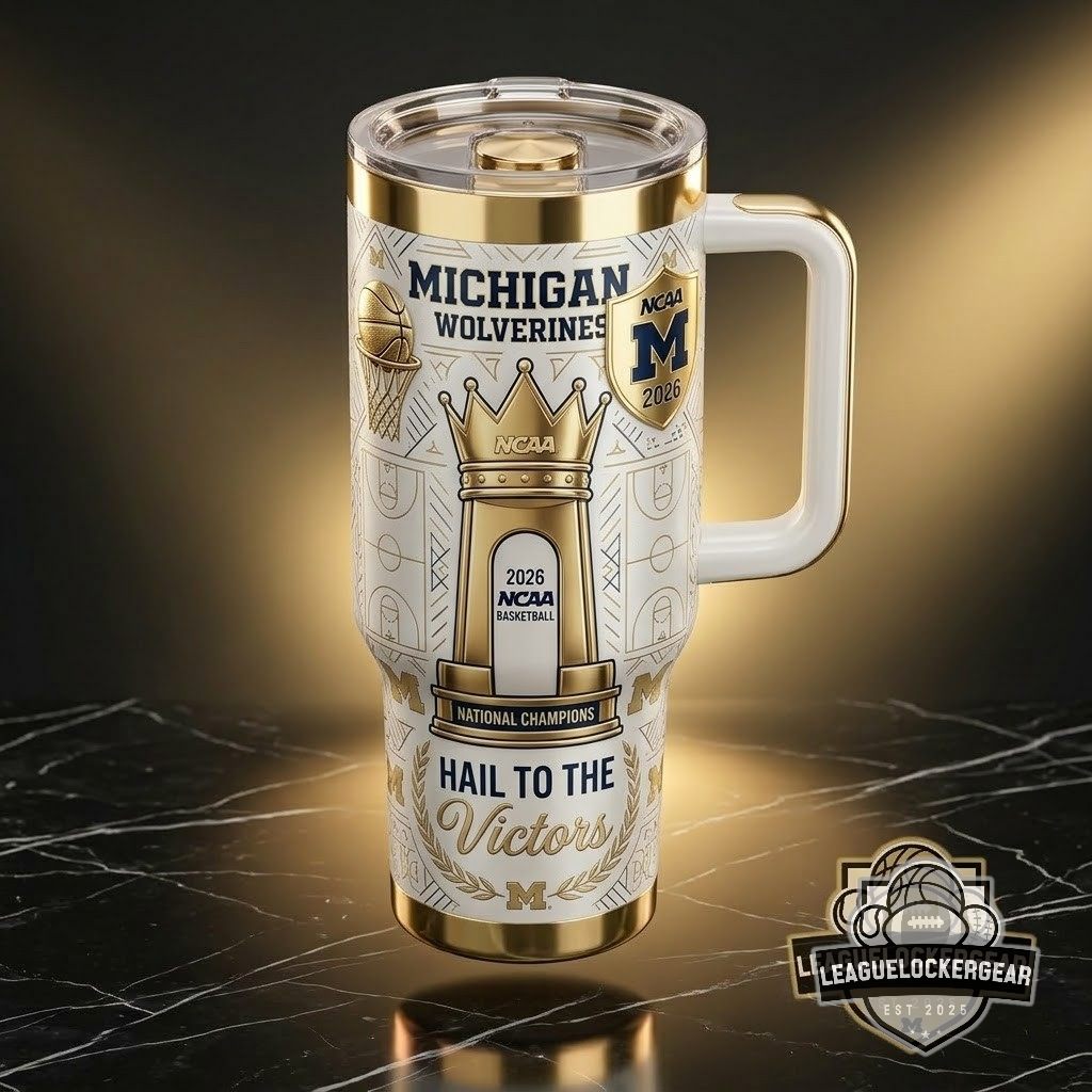 Michigan Wolverines 2026 NCAA Basketball National Champions Tumbler