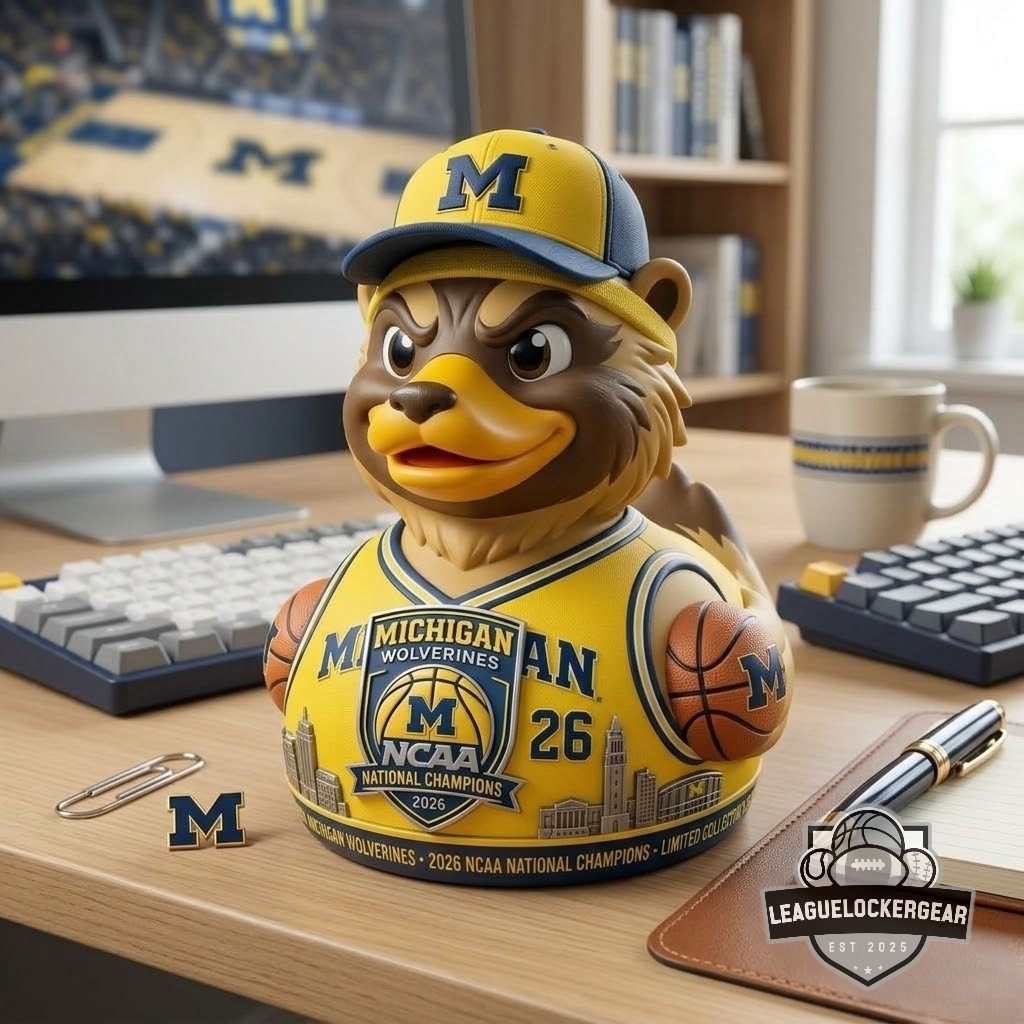 Michigan Wolverines 2026 NCAA National Champions Rubber Duck