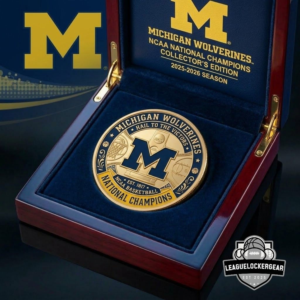 Michigan Wolverines NCAA Basketball National Champions Coin