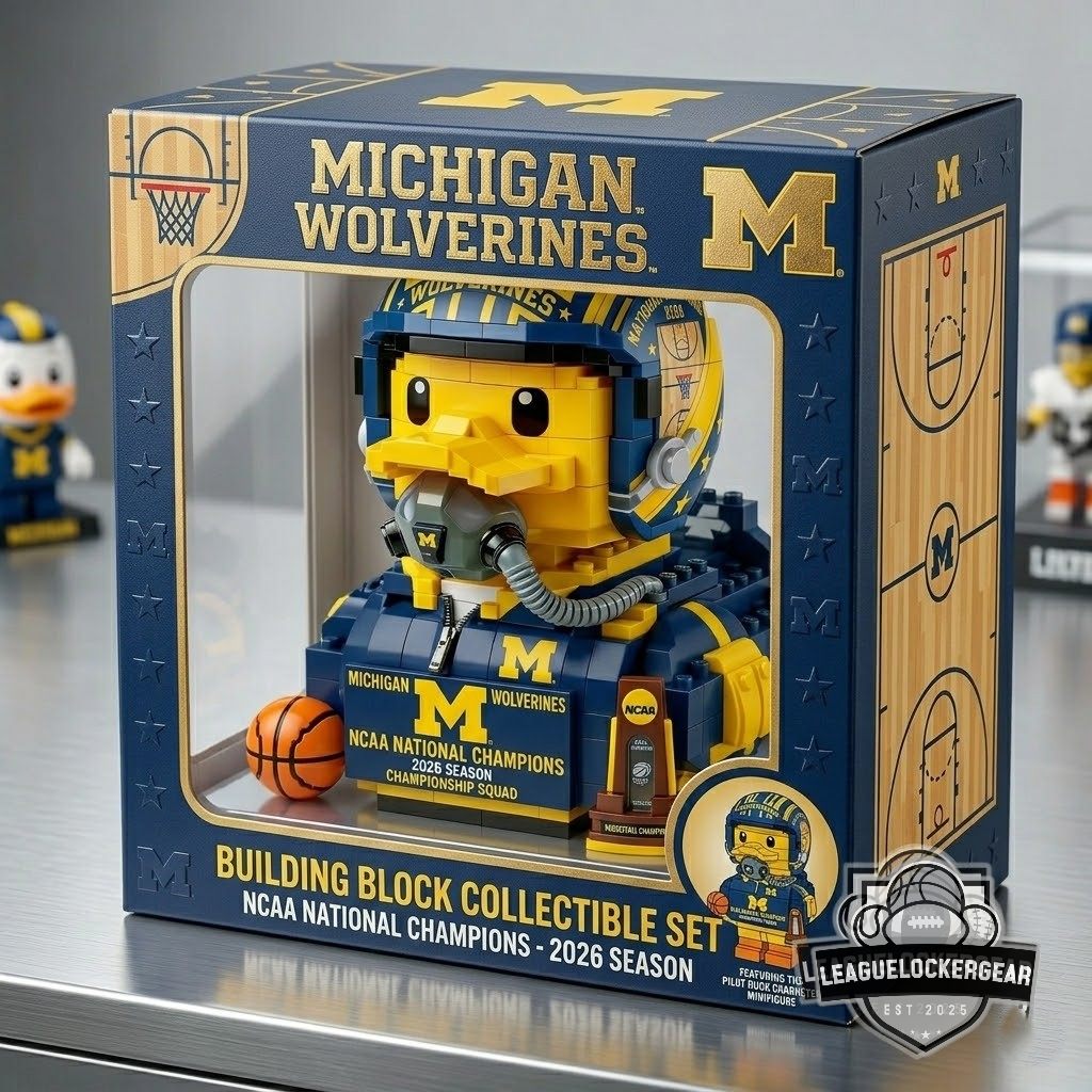 Michigan Wolverines NCAA National Champions 2026 Building Blocks Set