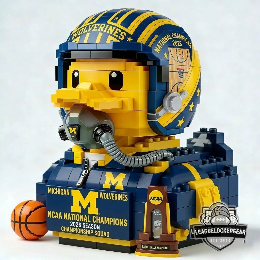 Michigan Wolverines NCAA National Champions 2026 Building Blocks Set