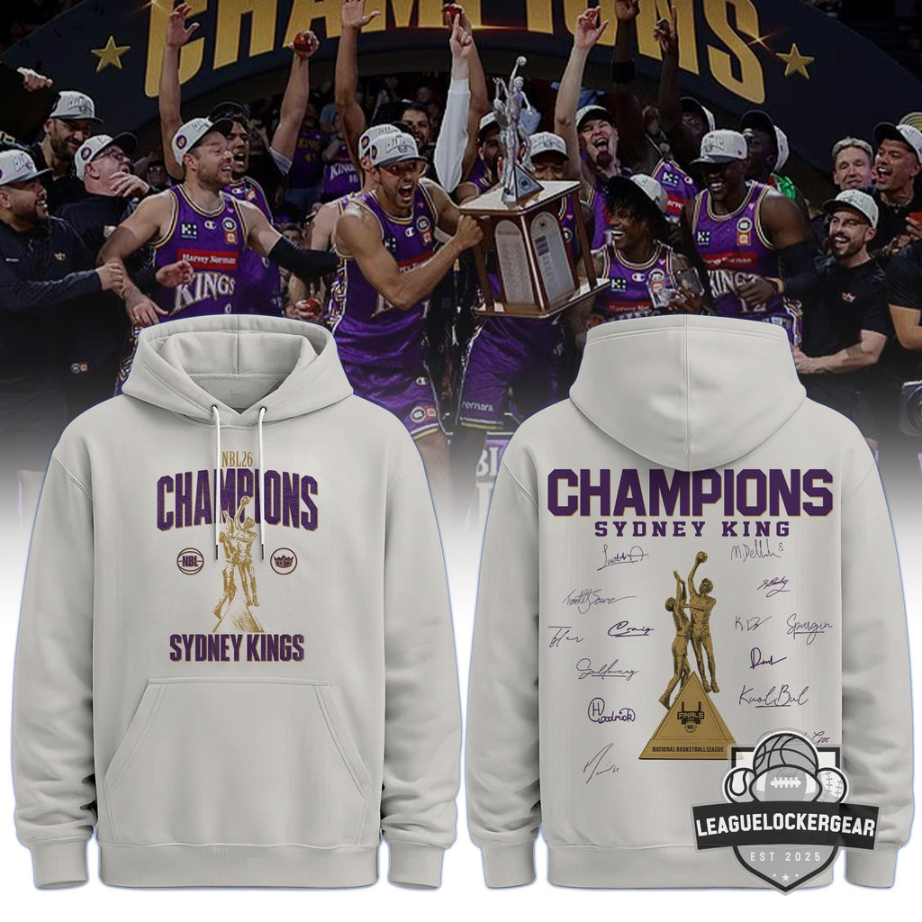 Sydney Kings NBL26 Champions Signatures Hoodie