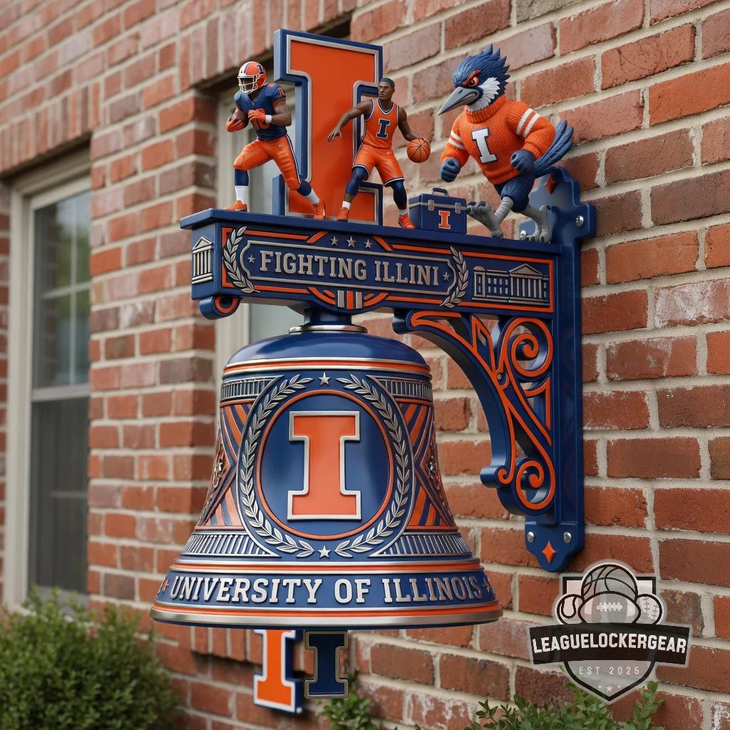 Illinois Fighting Illini Athletics Wall Mounted Victory Bell