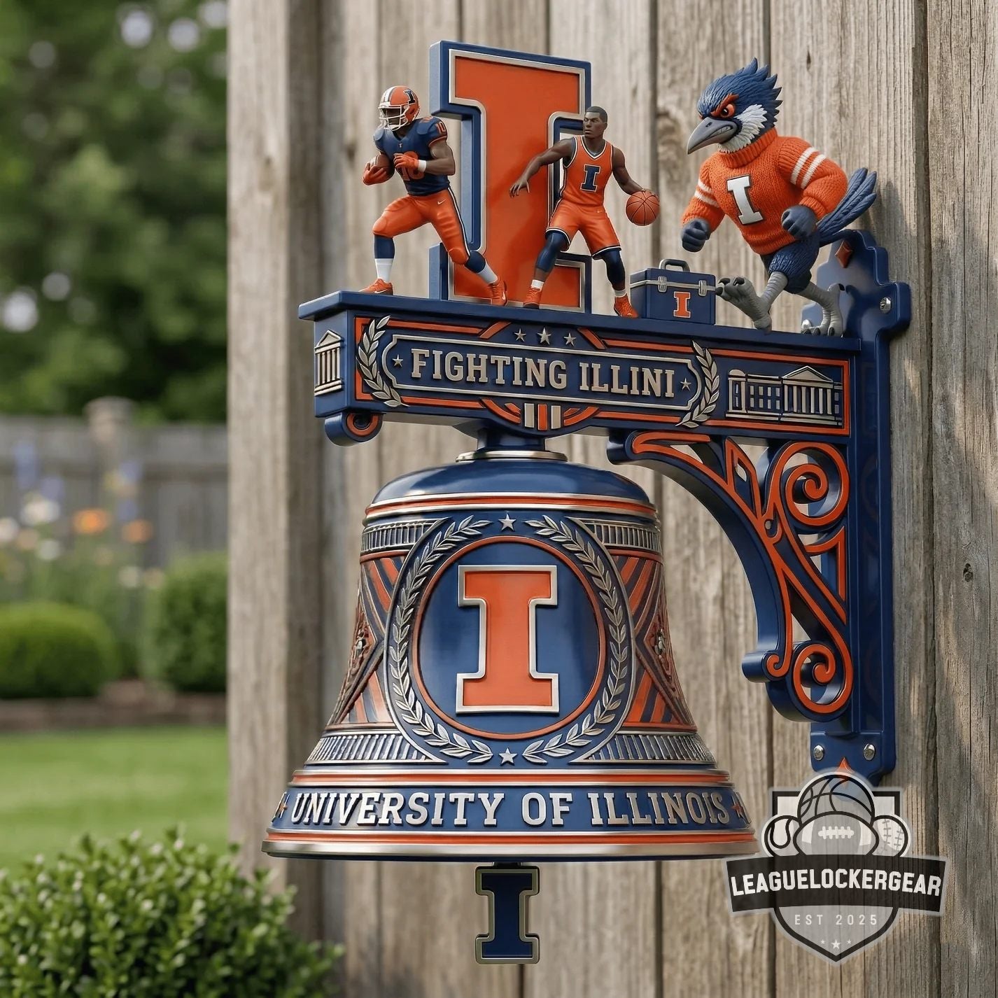 Illinois Fighting Illini Athletics Wall Mounted Victory Bell