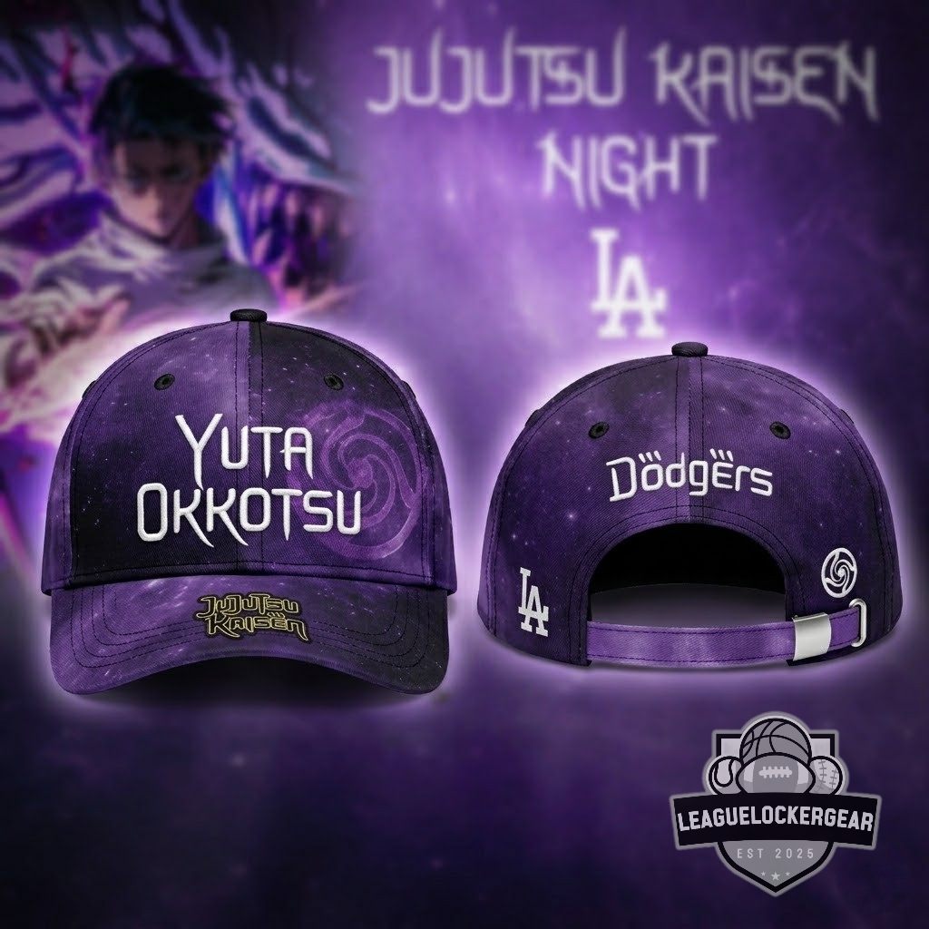 Los Angeles Dodgers Jujutsu Kaisen Night Yuta Okkotsu Baseball Jersey