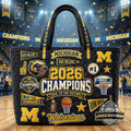 Michigan Wolverines 2026 National Champions Quilted Tote Bag