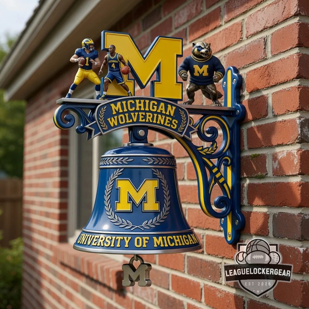 Michigan Wolverines Mascot Victory Wall Bell