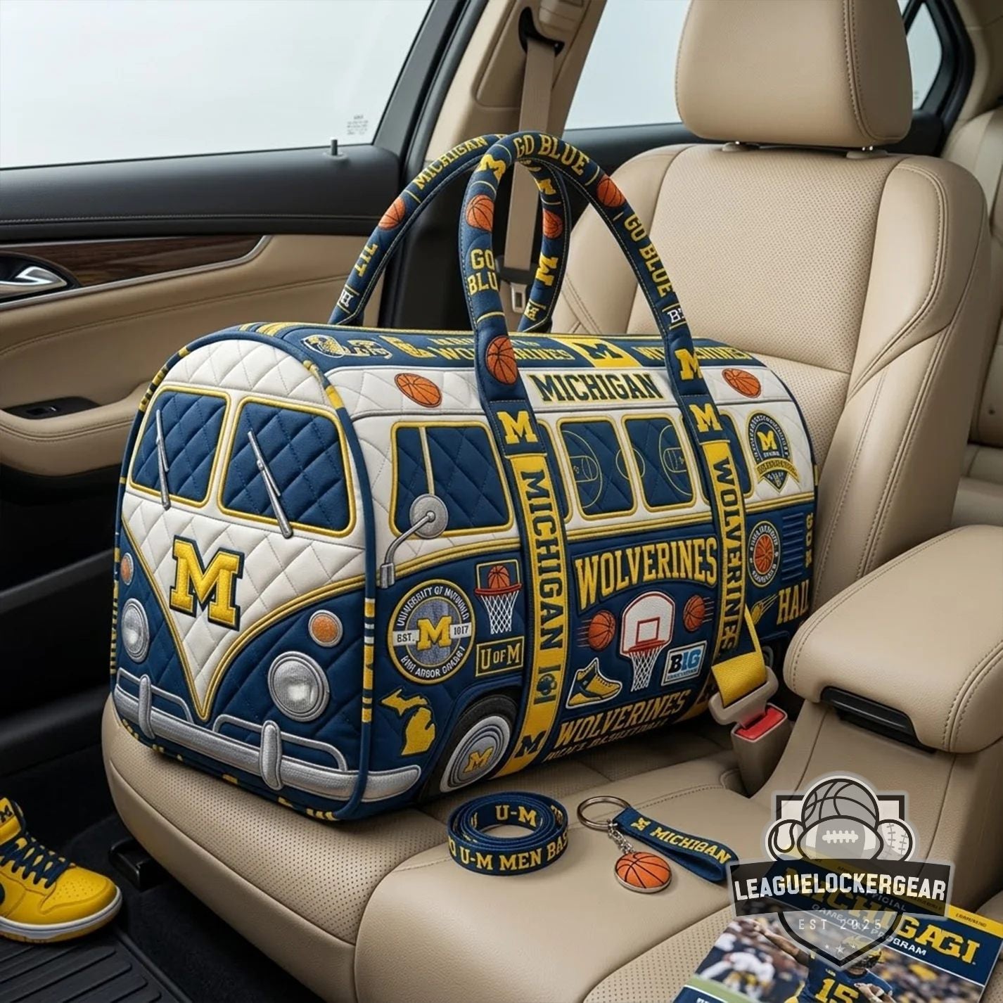 Michigan Wolverines Men’s Basketball Duffle Bag