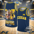 Michigan Wolverines NCAA Men’s Basketball Champions 2025-2026 Basketball Jersey