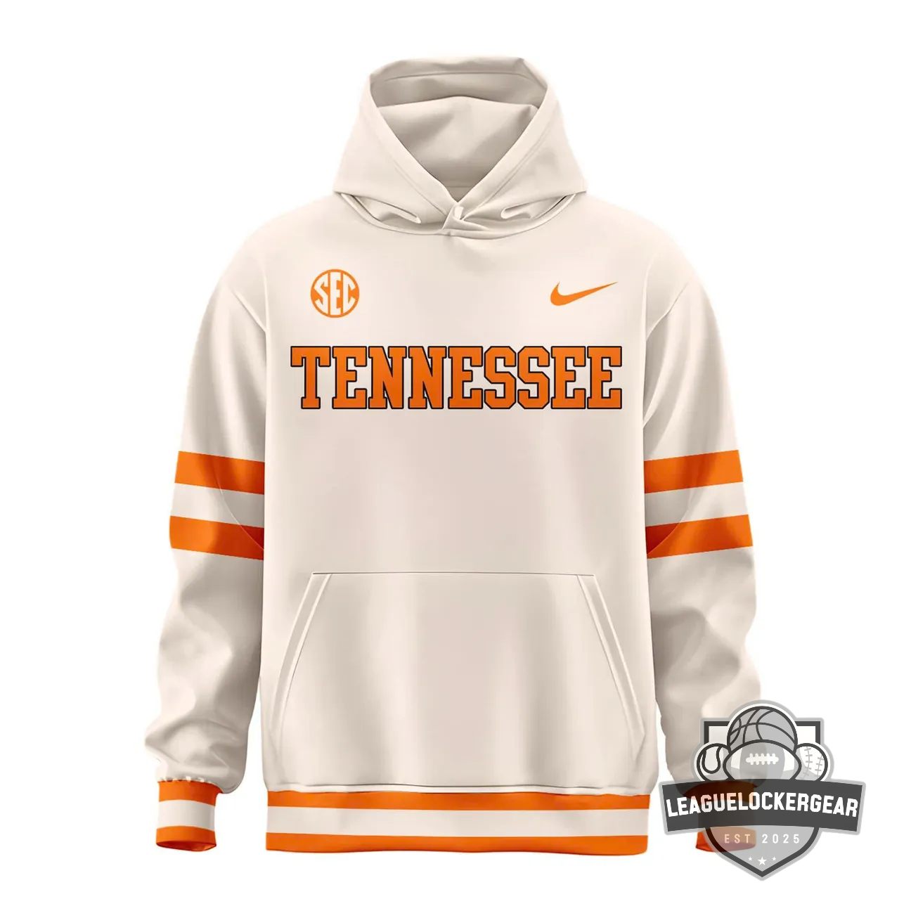 Tennessee Volunteers Baseball Jersey Style Hoodie