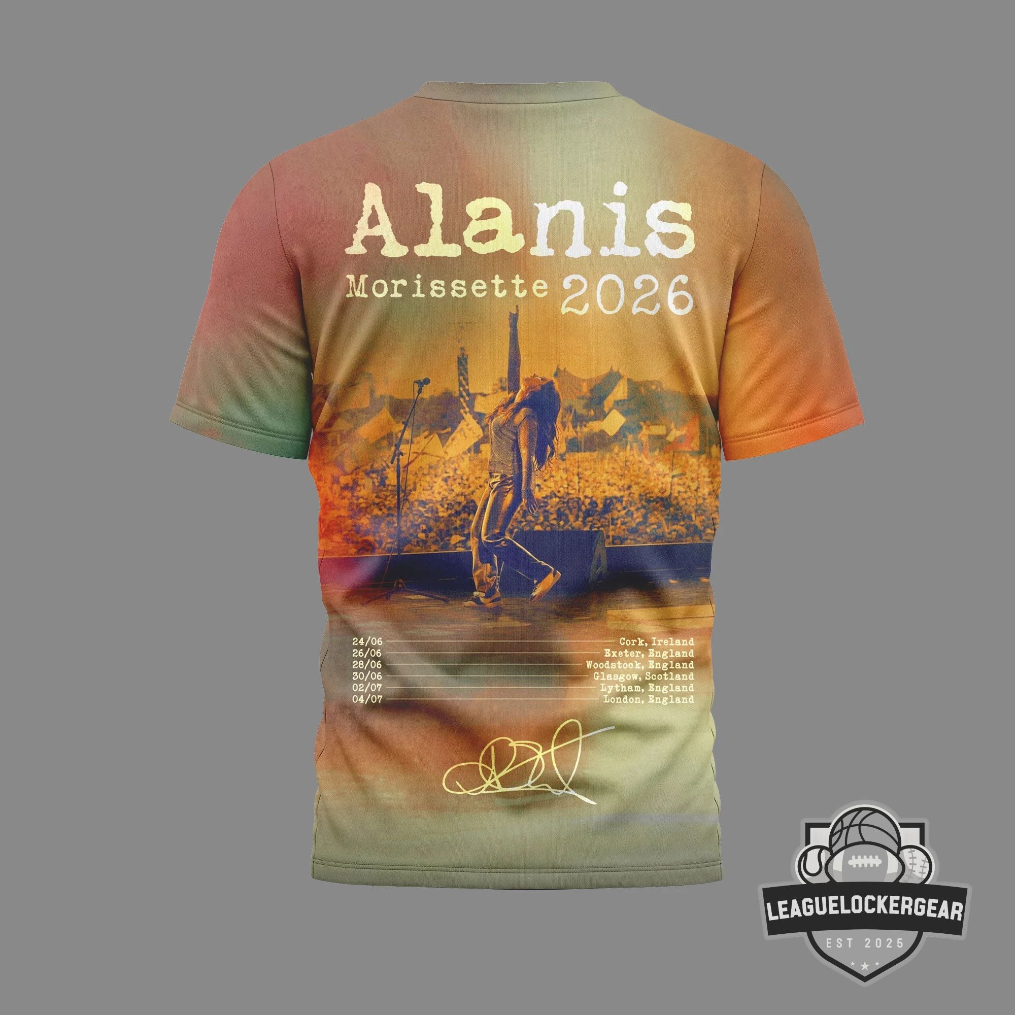 Alanis Morissette 2026 Tour Signed T-Shirt