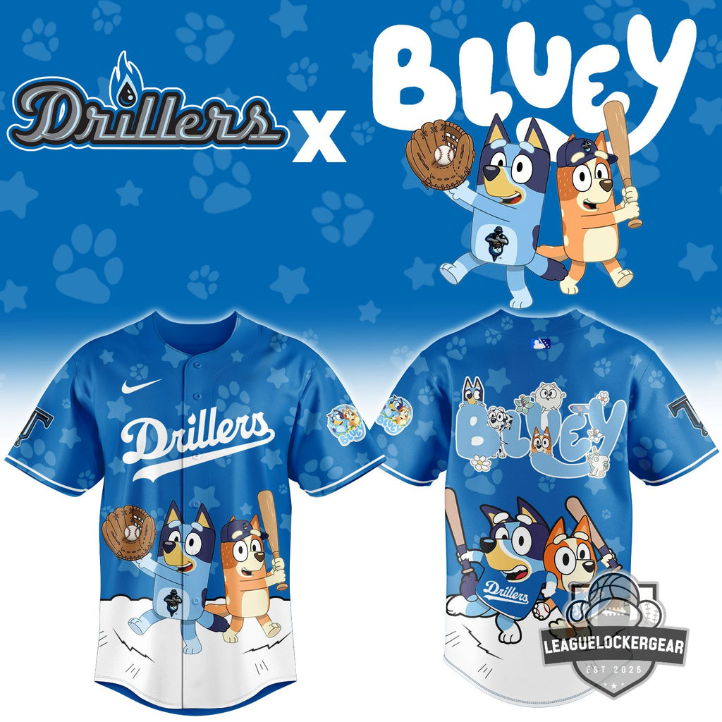 Drillers x Bluey Baseball Jersey