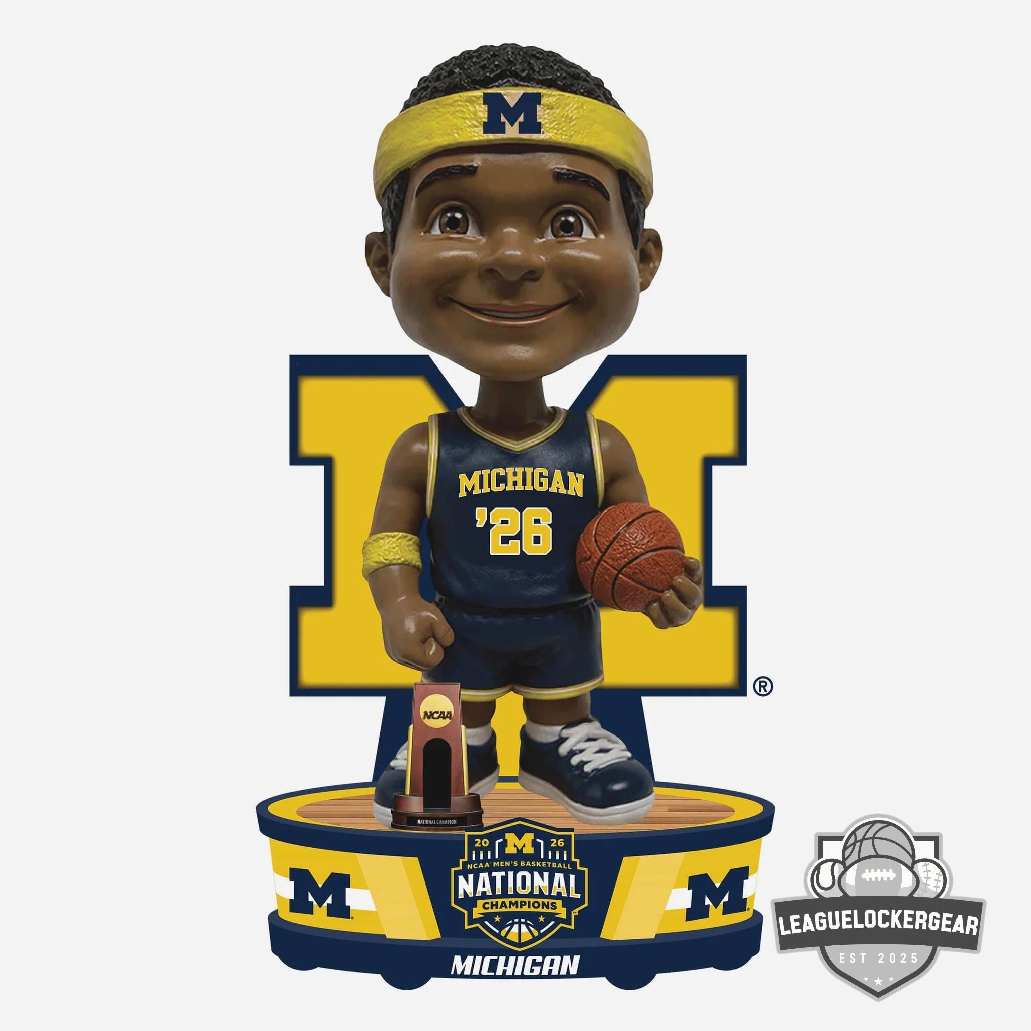 Michigan Wolverines 2026 NCAA Men’s Basketball National Champions Bobblehead