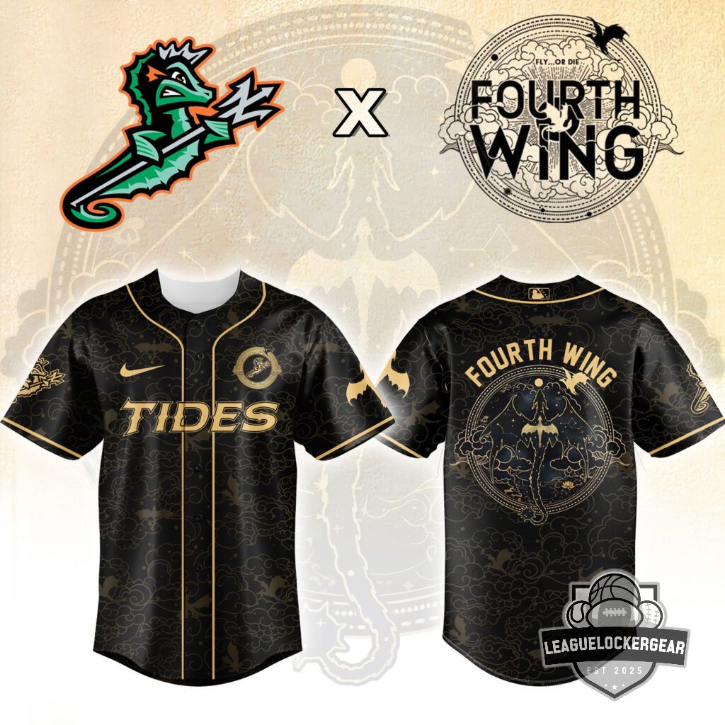 Norfolk Tides Fourth Wing Baseball Jersey