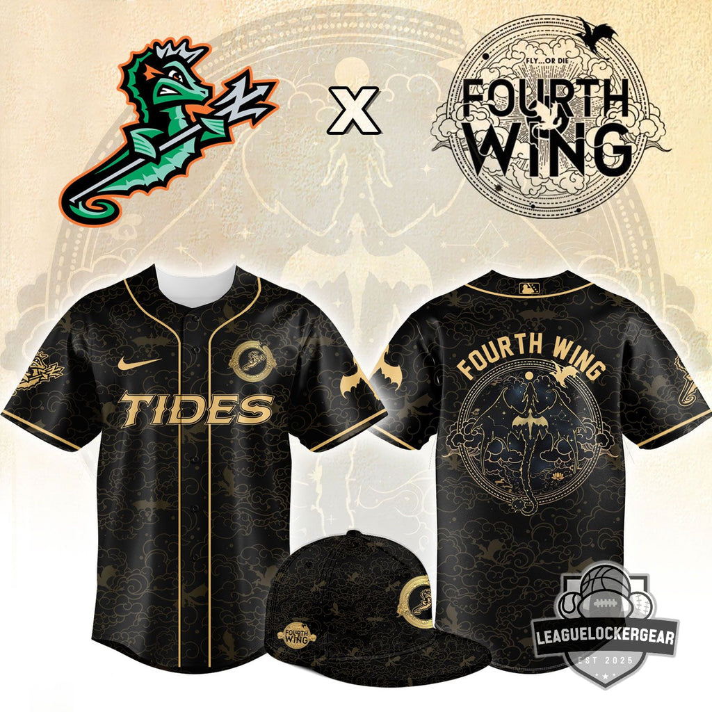 Norfolk Tides Fourth Wing Baseball Jersey