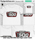 2027 Indy 500 05th New logo 111th shirt