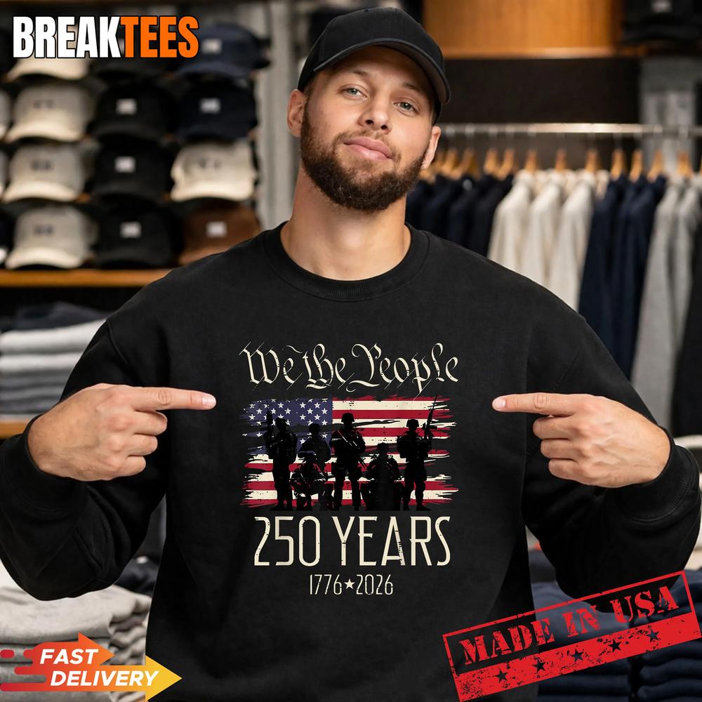 250 Years US Flag 250th Anniversary American Birthday USA T-Shirt