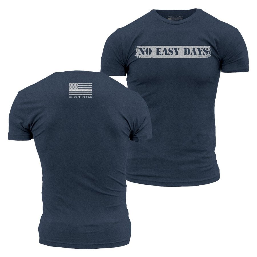 No Easy Days EMS T-Shirt - Midnight Navy