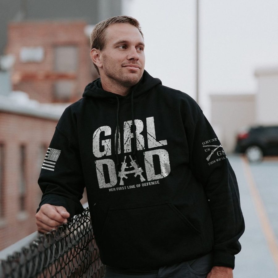 Girl Dad Hoodie - Black
