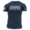 Government Watchlists T-Shirt - Midnight Navy