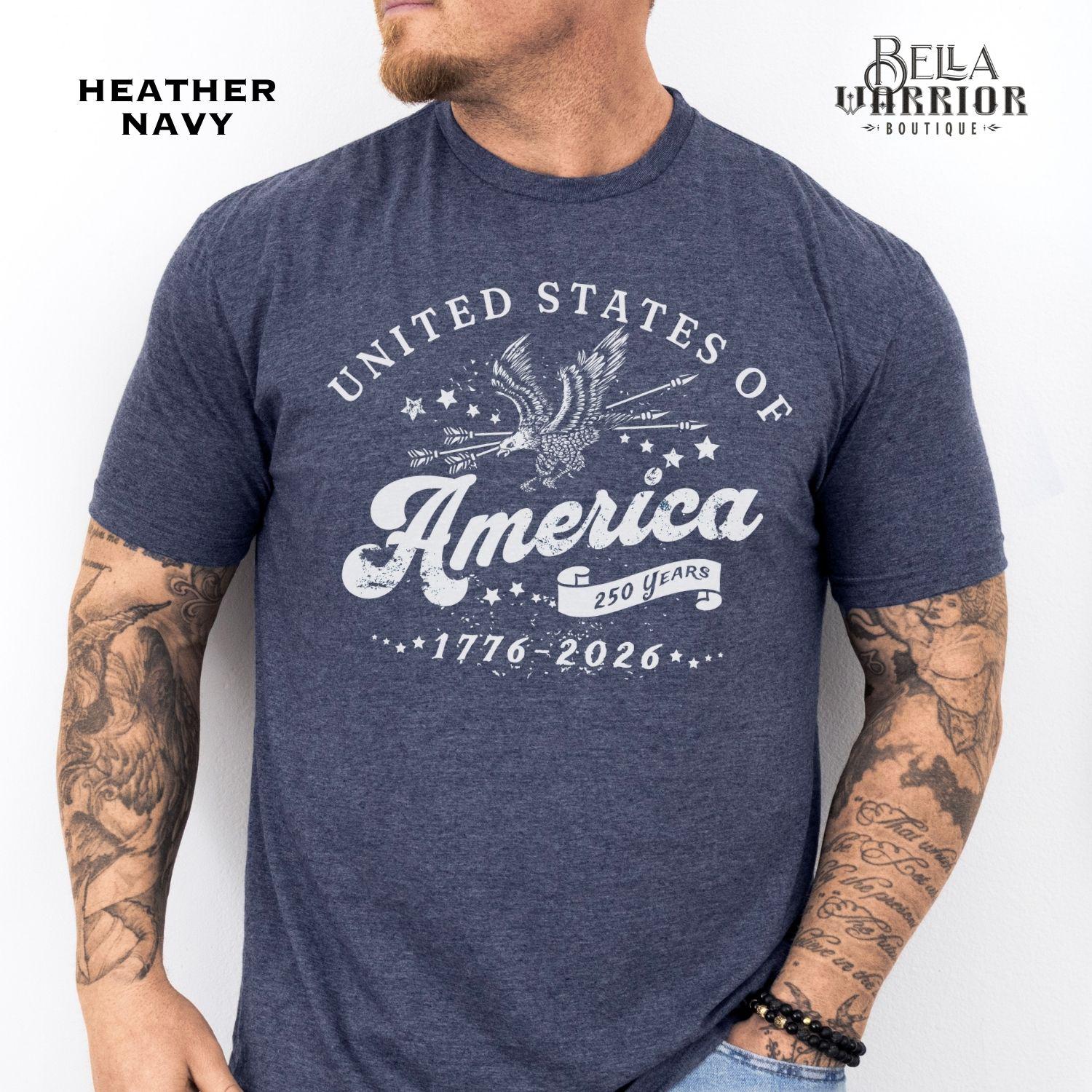 Semiquincentennial Usa 250th Anniversary Patriotic America Independence Day Retro 1776 Tee Retro 4th July (4)