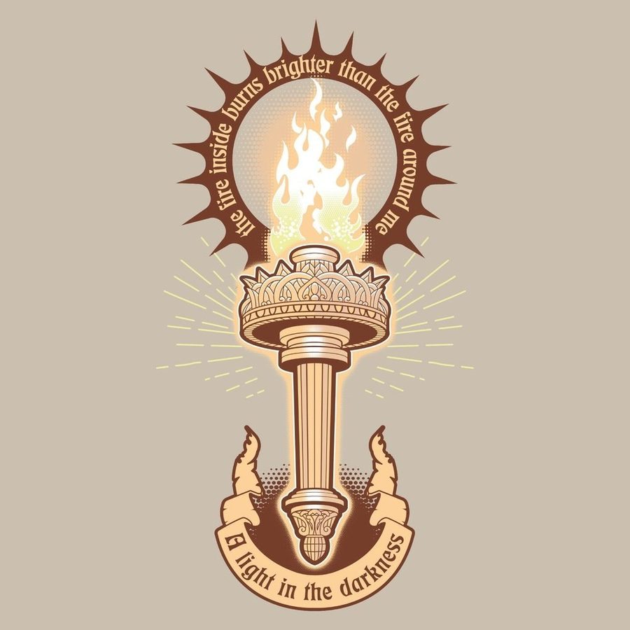 Light In The Darkness T-Shirt - Sand