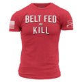 Belt Fed and Kill T-Shirt - Red