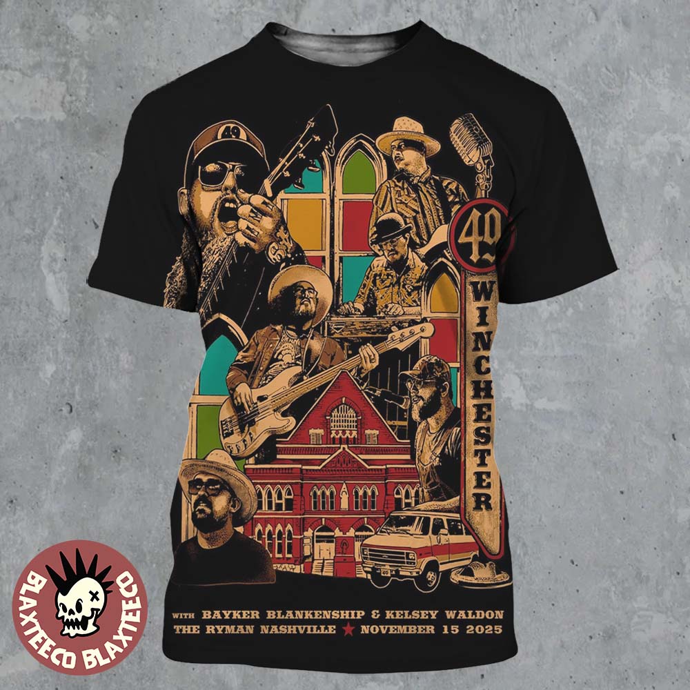 49 Winchester Nashville Tennessee 2025 Night 2 Event Poster At The Ryman On November 15 2025 All Over Print Shirt
